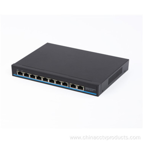 8 Port 1000Mbps ethernet switch powered by poe